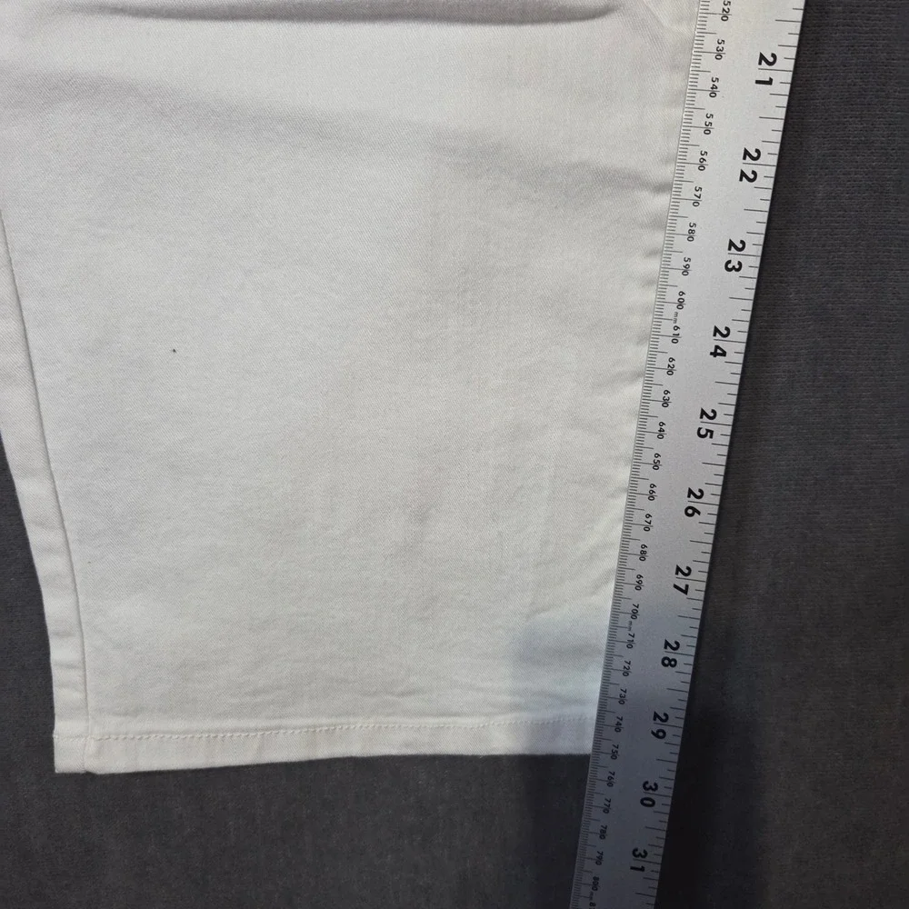 JM Collection Straight Leg Pants Womens 18 White Comfort Waistband Regular